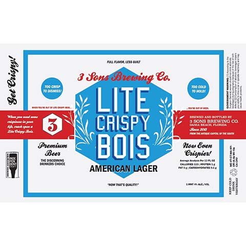 3 Sons Lite Crispy Bois
