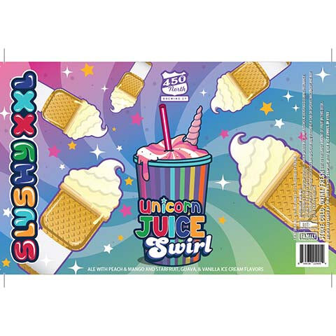 450 North SLUSHY XXL Unicorn Juice Swirl