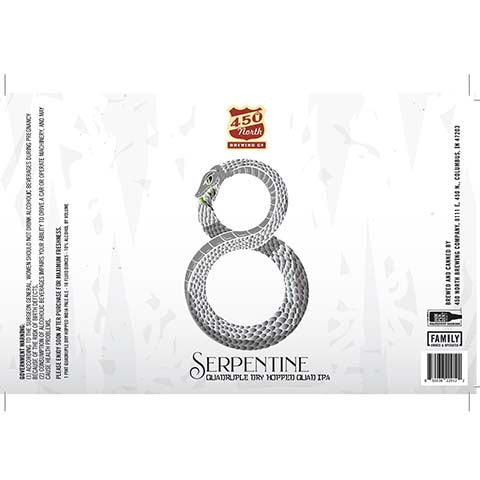 450 North Serpentine Quadruple Dry Hopped Quad