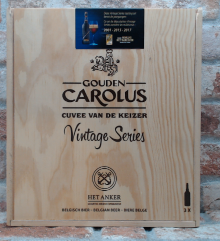 Gouden Carolus Cuvee van de keizer Vintage series 2001-2015-2017
