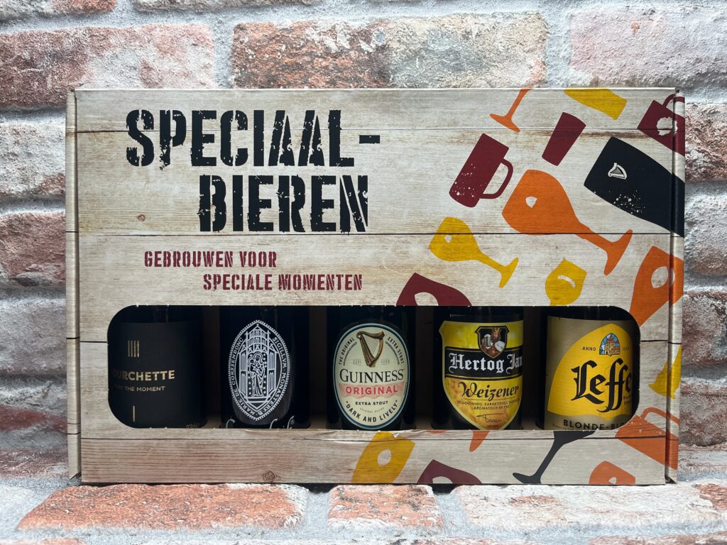 Giftpack speciaal bier 5 flessen Cadeaupakket