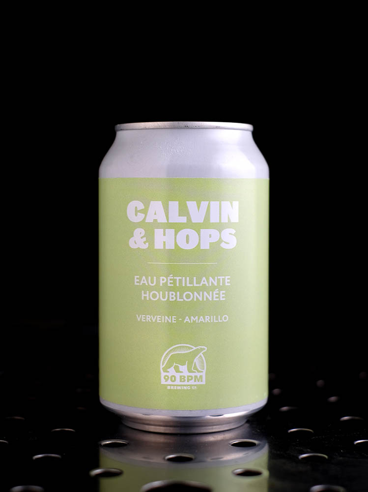 90 BPM | Calvin & Hops Verveine & Amarillo | Eau pétillante houblonnée | 0,0%