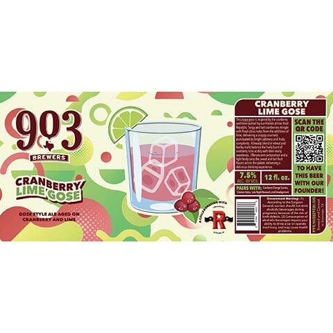 Cranberry Lime Gose Ale