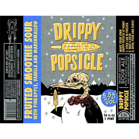 Abomination Drippy Popsicle Fruited Smoothie Sour Pineapple, Vanilla, & Marshmallow