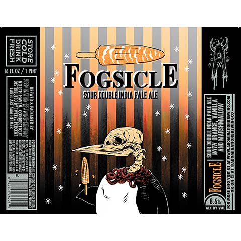 Abomination Fogsicle Sour DIPA Orange, Vanilla, Marshmallow