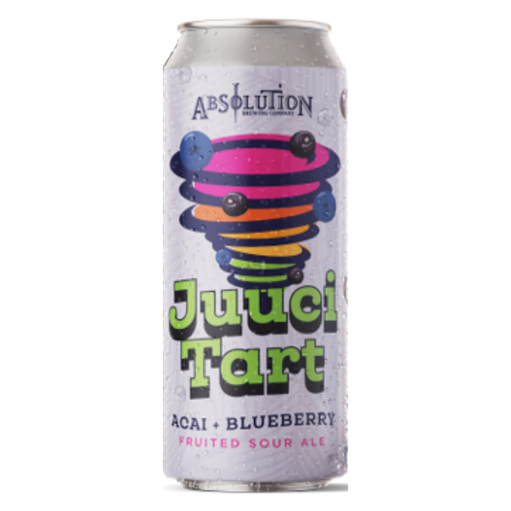 Absolution Juuci Tart Acai + Blueberry Fruited Sour Ale 16oz