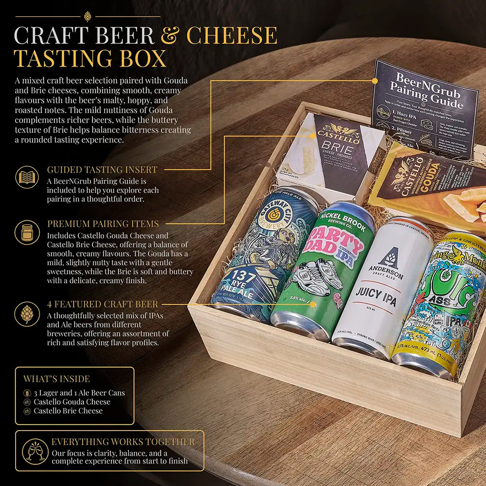 Craft Beer & Cheese Tasting Box