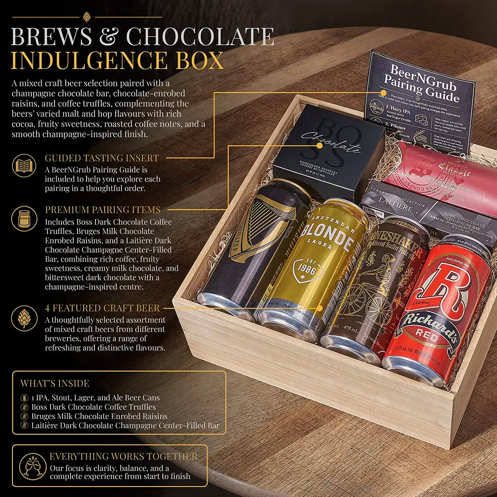 Brews & Chocolate Indulgent Bites Box