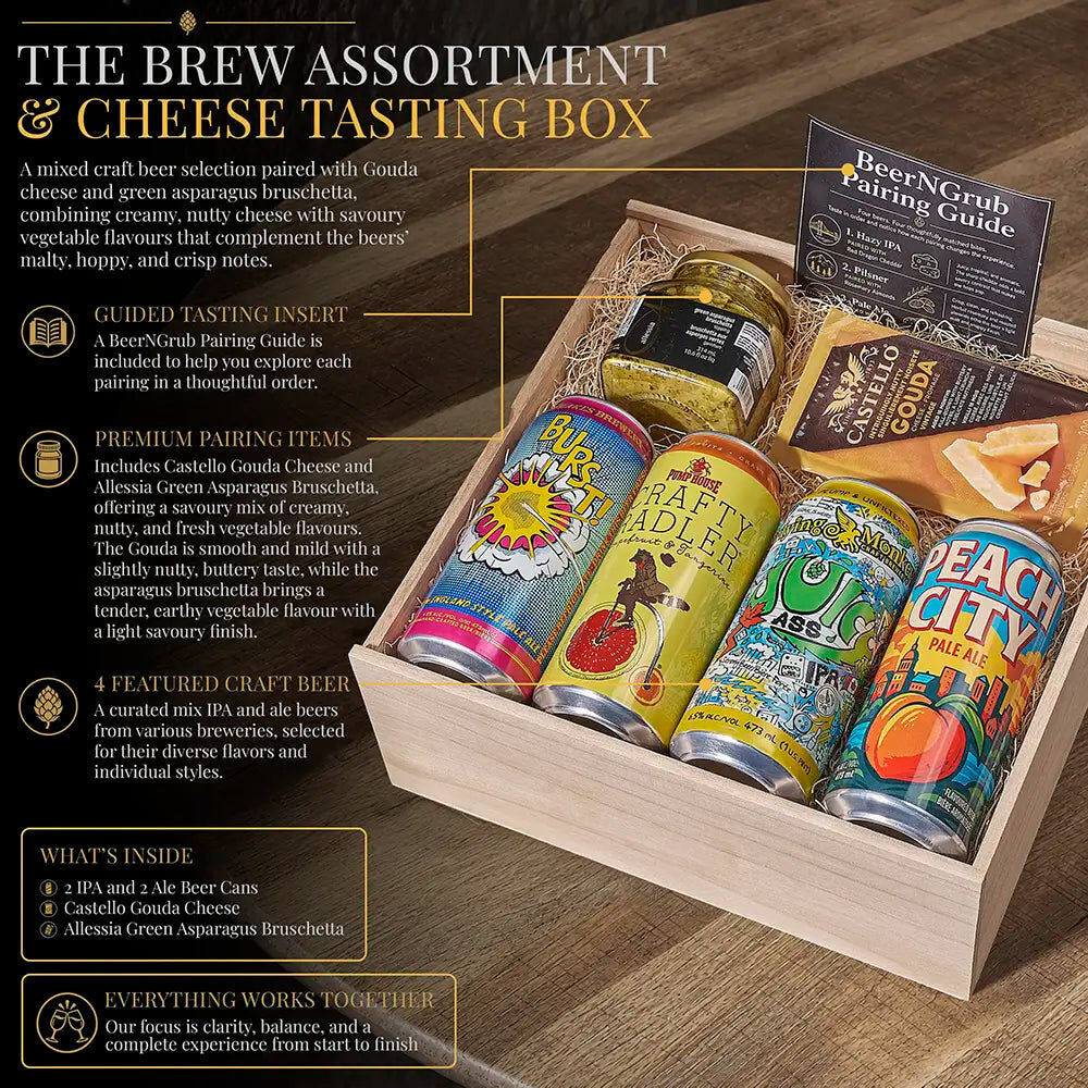 The Brew Assortment & Cheese Tasting Box