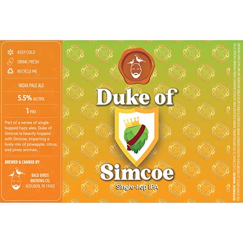 Bald Birds Duke of Simcoe Single-Hop