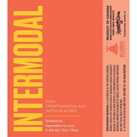 Bellwoods Intermodal Spontaneous Ale 2022