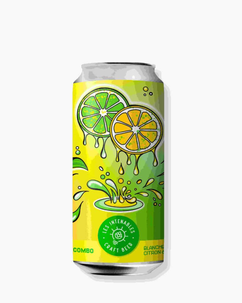Bière Les Intenables - Lime Combo - Blanche Citron/Combava