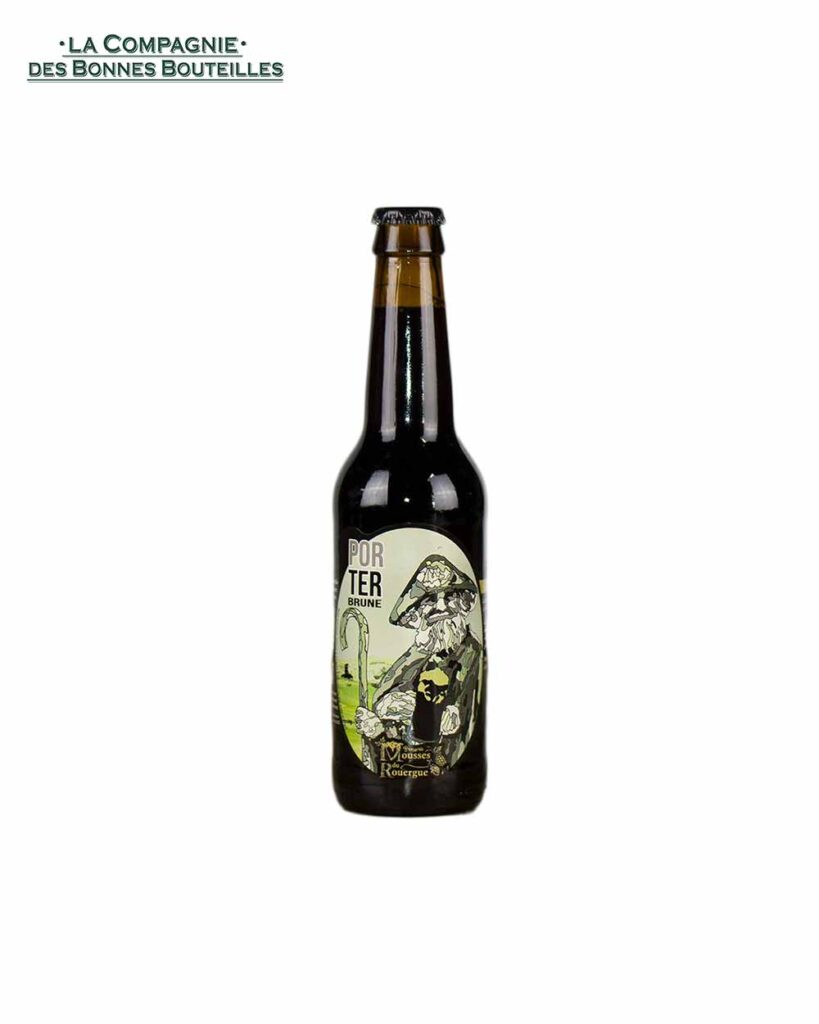 Bière mousse du rouergue Bulle des mines brune VP
