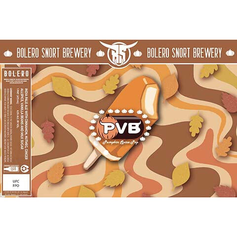 Bolero Snort PVB Pumpkin Spice Pop