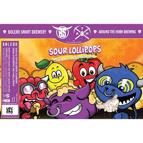 Bolero Snort Sour Lollipops