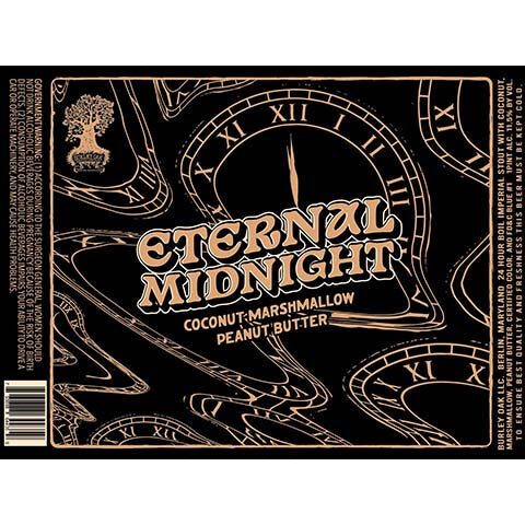Burley Oak Eternal Midnight Coconut Marshmallow Peanut Butter