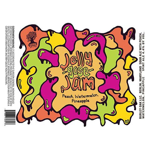 Burley Oak Jelly Gose Jams Peach Watermelon Pineapple Sour Ale