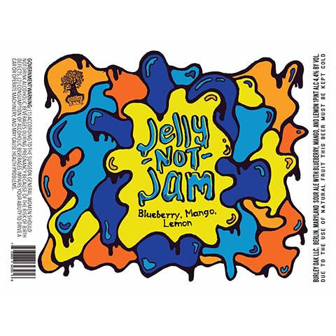 Burley Oak Jelly Not Jam Blueberry, Mango, Lemon