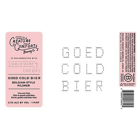 Creature Comforts Goed Cold Bier