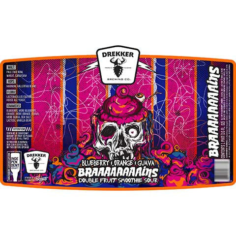 Drekker Blueberry Orange Guava Braaaaaaaaains Double Fruit Smoothie