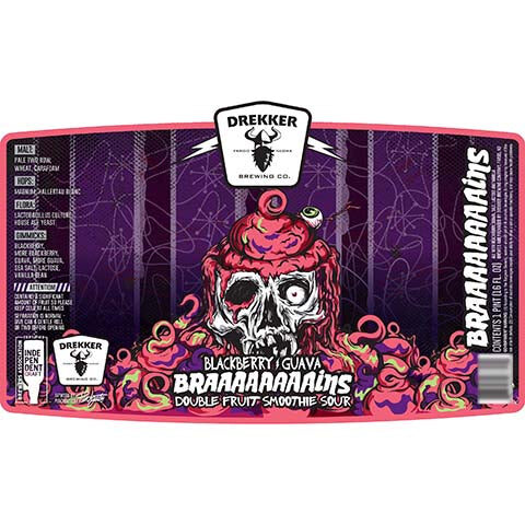 Drekker Braaaaaaaains Blackberry & Guava Double Fruit Smoothie
