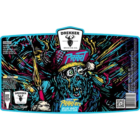 Drekker Jolly PRRRTers Blue Razz Slush Apple