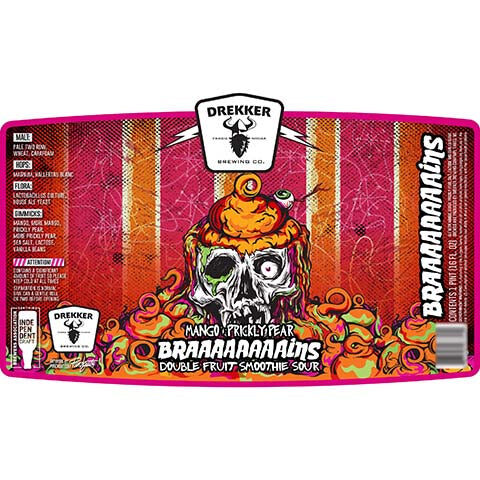 Drekker Mango Prickly Pear Braaaaaaaaains Double Fruit Smoothie