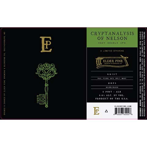 Elder Pine Cryptanalysis Of Nelson Hazy