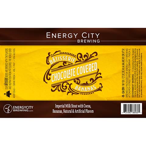 Energy City Batisserie Chocolate Covered Bananas Imperial