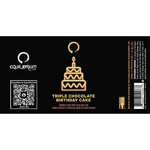 Equilibrium Triple Chocolate Birthday Cake