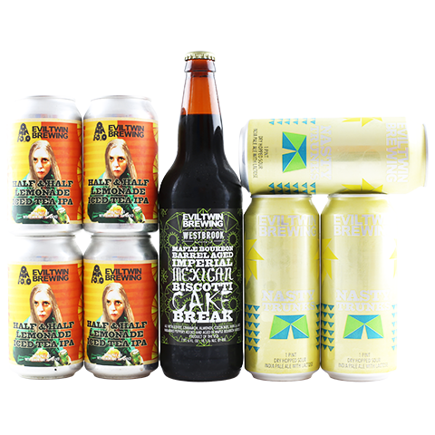 Evil Twin / Westbrook Maple Bourbon Barrel-Aged Imperial Mexican Biscotti Cake Break Variety 8 Pack