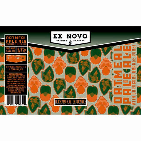 Ex Novo It Rhymes with Orange