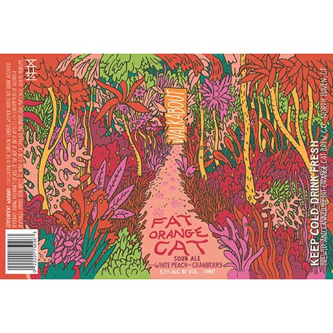 Fat Orange Cat Walkabout Sour White Peach & Cranberry