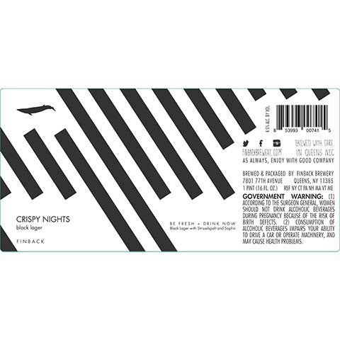 Finback Crispy Nights Black