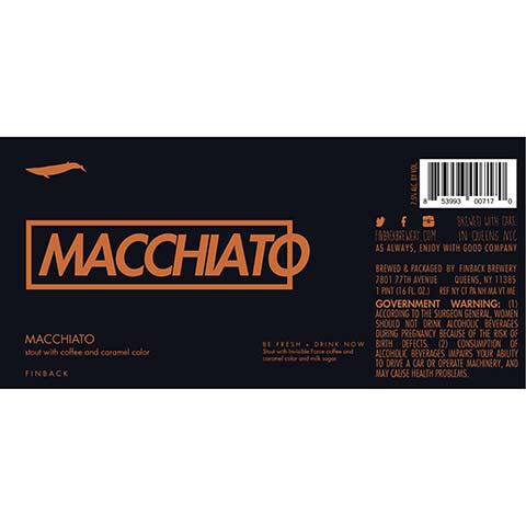 Finback Macchiato