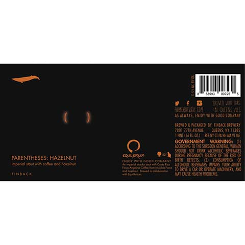 Finback Parentheses: Hazelnut