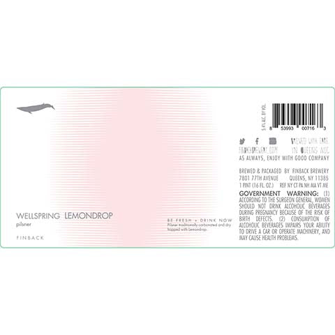 Finback Wellspring Lemondrop