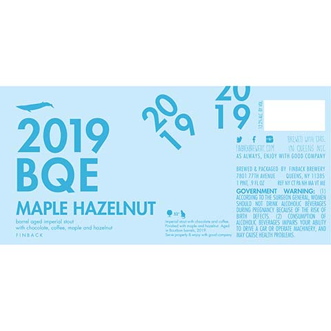 Finback 2019 BQE Maple Hazelnut