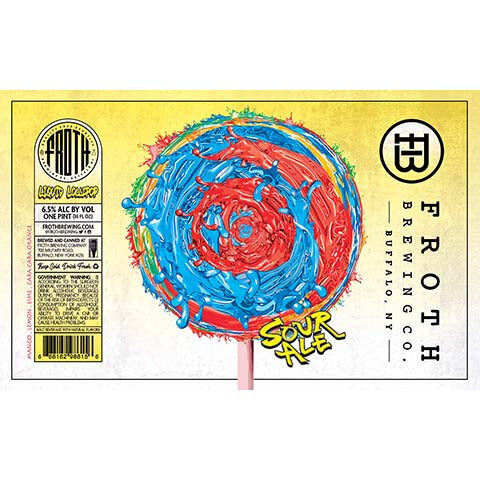 Froth Liquid Lollipop Sour Ale Mango, Lemon, Lime, Cara Cara Orange