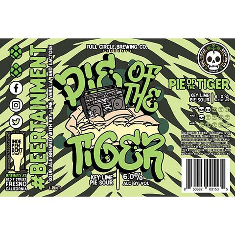 Full Circle Pie Of The Tiger Key Lime Pie