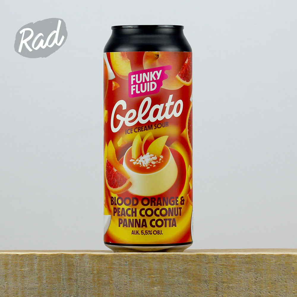 Gelato: Blood Orange & Peach Coconut Panna Cotta