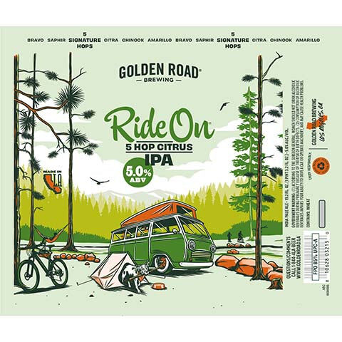 Golden Road Ride On 5 Hop Citrus