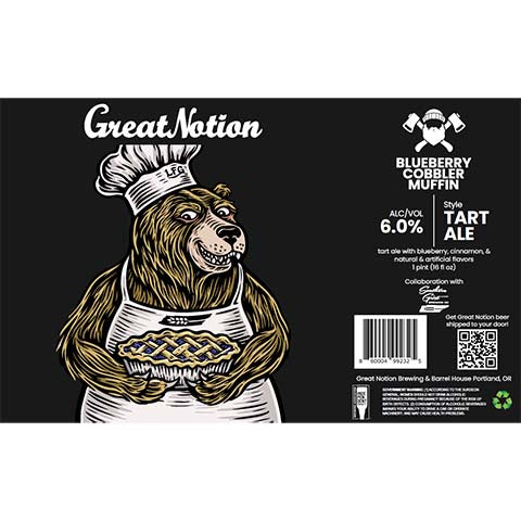 Great Notion Blueberry Cobbler Muffin Tart Ale