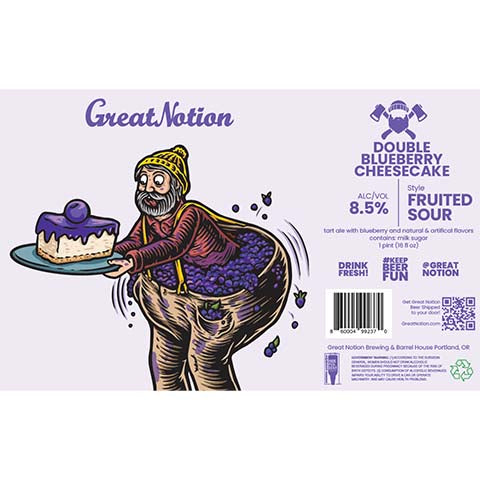 Great Notion Double Blueberry Cheesecake