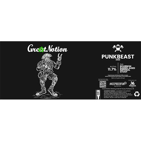 Great Notion Punkbeast Bourbon Barrel Aged Imperial Stout 2022