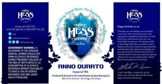 Mike Hess Anno Quarto