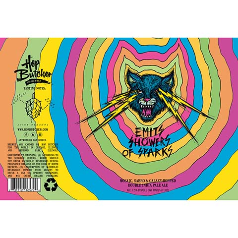 Hop Butcher Emits Showers of Sparks