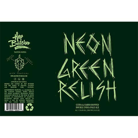 Hop Butcher Neon Green Relish
