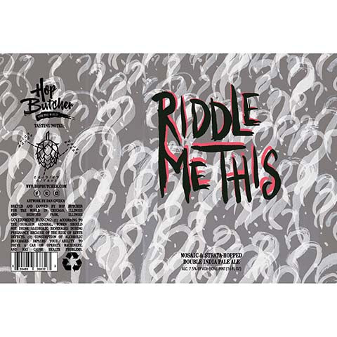Hop Butcher Riddle Me This