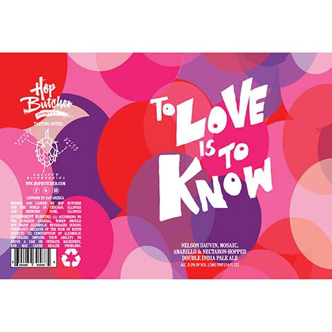 Hop Butcher To Love Is To Know